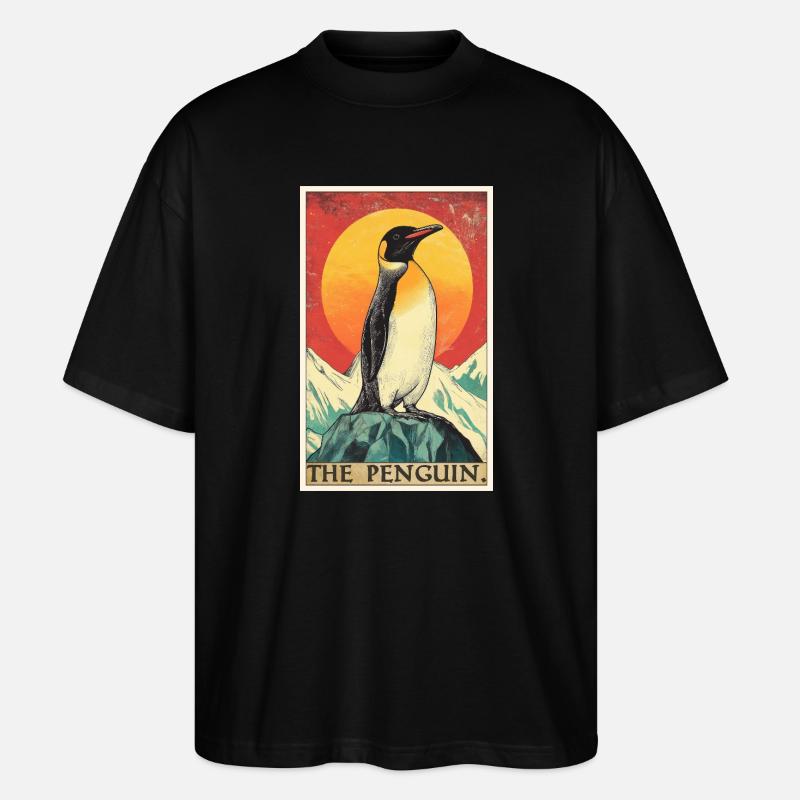 Penguins Penguin - Stanley/Stella Oversized Unisex Organic T-shirt Blaster 2.0 - black