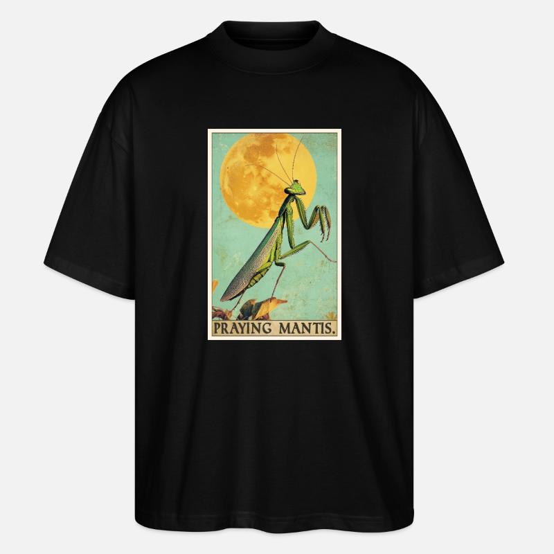Mantes religieuses Mantes religieuses - T-shirt bio Blaster 2.0 coupe oversize Stanley/Stella Unisexe - noir