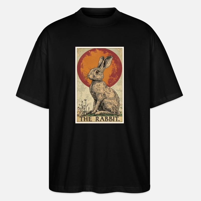 Hasen Hase - Stanley/Stella Oversized Unisex Bio T-Shirt Blaster 2.0 - Schwarz