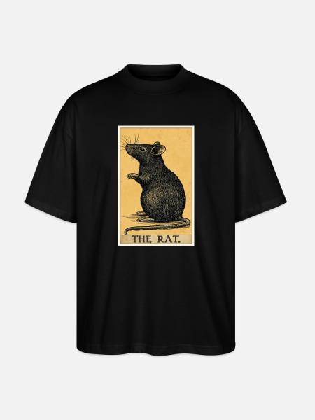 Rat Rat - Stanley/Stella Oversized Unisex Organic T-shirt Blaster 2.0 - black