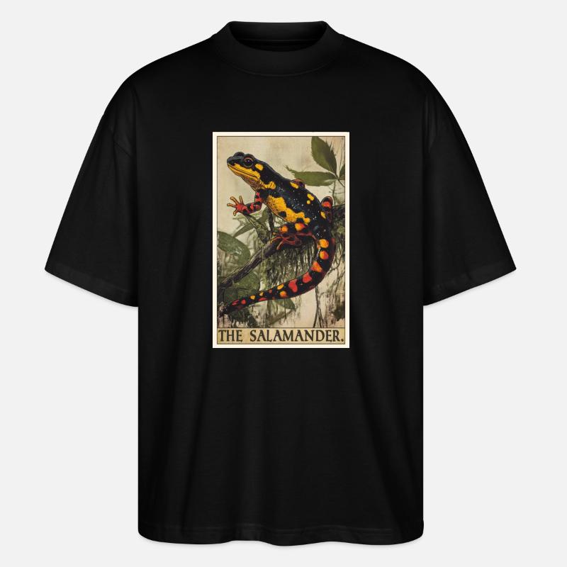 Salamandre de feu Salamandre - T-shirt bio Blaster 2.0 coupe oversize Stanley/Stella Unisexe - noir