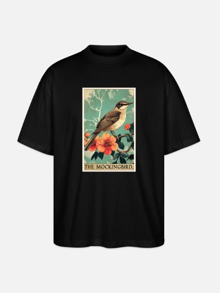 Oiseaux moqueurs Oiseaux moqueurs - T-shirt bio Blaster 2.0 coupe oversize Stanley/Stella Unisexe - noir