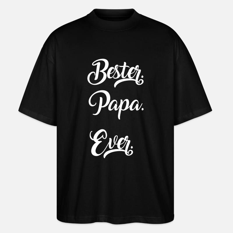 Papa - Stanley/Stella Oversized Unisex Bio T-Shirt Blaster 2.0 - Schwarz