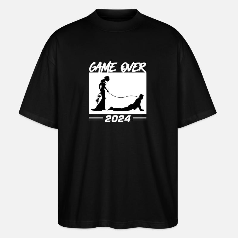 Game Over 2024 Hochzeit - Stanley/Stella Oversized Unisex Bio T-Shirt Blaster 2.0 - Schwarz
