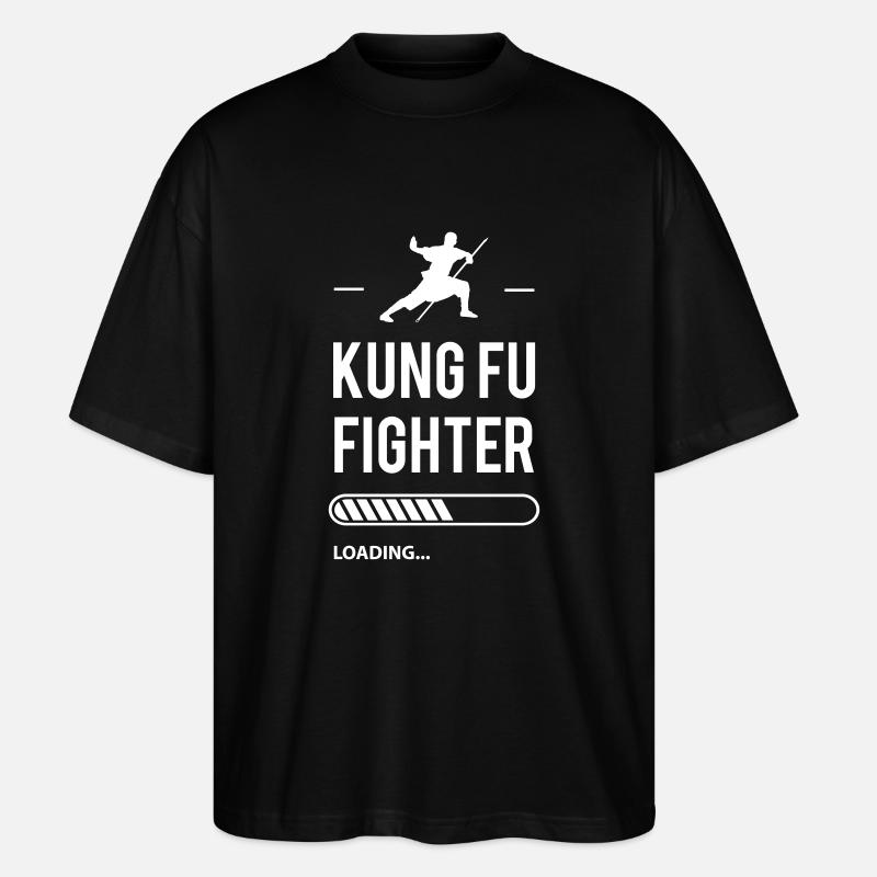 Kung-fu fighter loading - T-shirt bio Blaster 2.0 coupe oversize Stanley/Stella Unisexe - noir