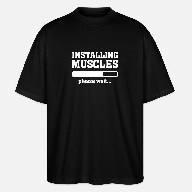 Installing Muscles - T-shirt bio Blaster 2.0 coupe oversize Stanley/Stella Unisexe - noir