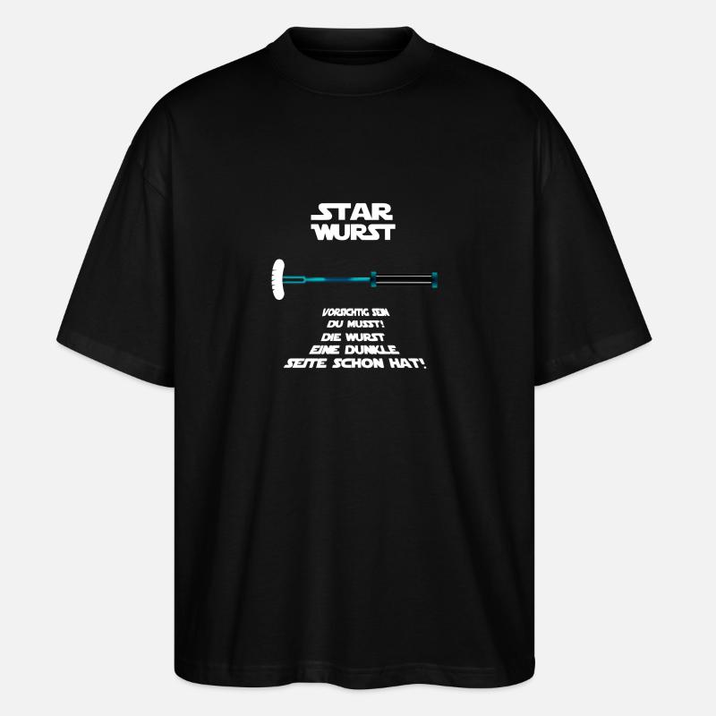 Star Wurst - Stanley/Stella Oversized Unisex Bio T-Shirt Blaster 2.0 - Schwarz