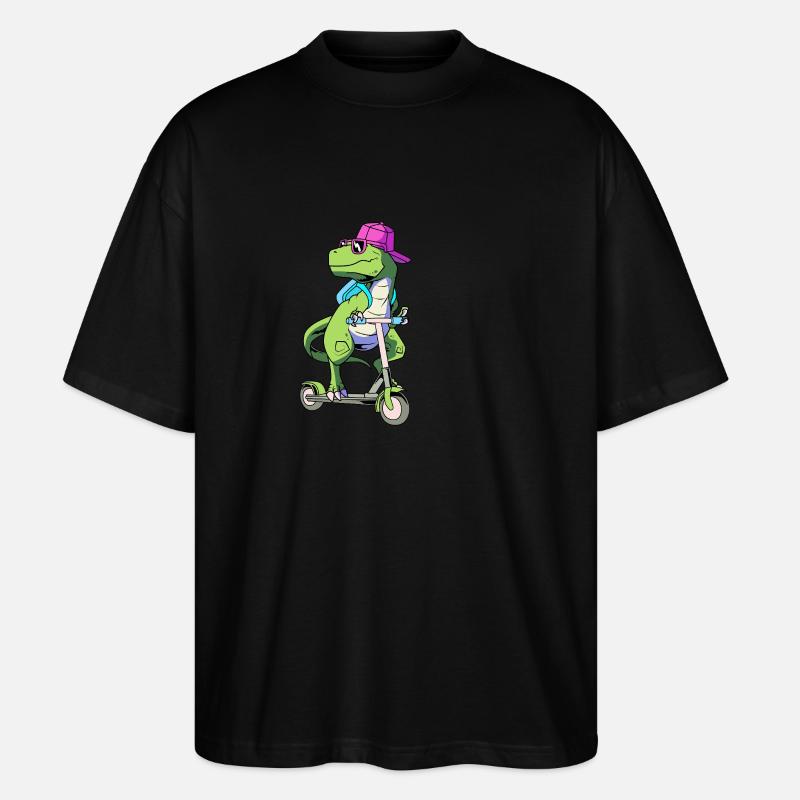 Scooter Roller - Stanley/Stella Oversized Unisex Organic T-shirt Blaster 2.0 - black