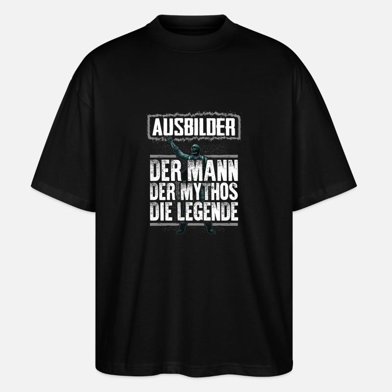 AUSBILDER - Mythos - Stanley/Stella Oversized Unisex Bio T-Shirt Blaster 2.0 - Schwarz