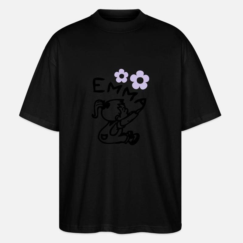 naam emma © - Stanley/Stella Oversized Unisex Bio T-Shirt Blaster 2.0 - Schwarz