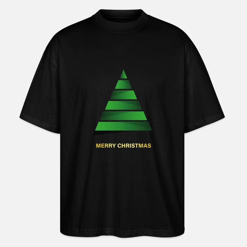 Joyeux sapin de Noël - T-shirt bio Blaster 2.0 coupe oversize Stanley/Stella Unisexe - noir