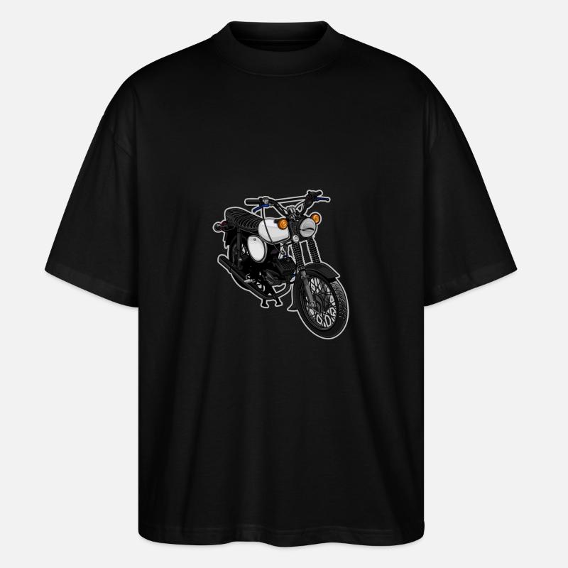 S51 (weiß) // Illustration - Stanley/Stella Oversized Unisex Bio T-Shirt Blaster 2.0 - Schwarz
