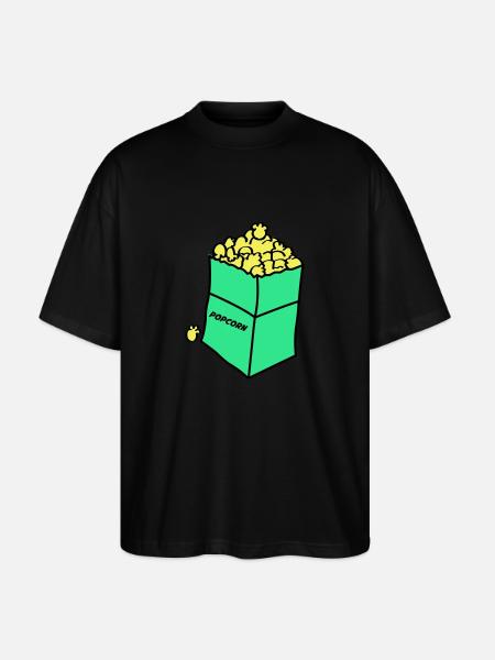 Popcorn 02 - Stanley/Stella Oversized Unisex Organic T-shirt Blaster 2.0 - black