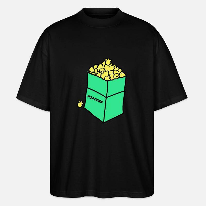 popcorn 02 - Stanley/Stella Oversized Unisex Bio T-Shirt Blaster 2.0 - Schwarz