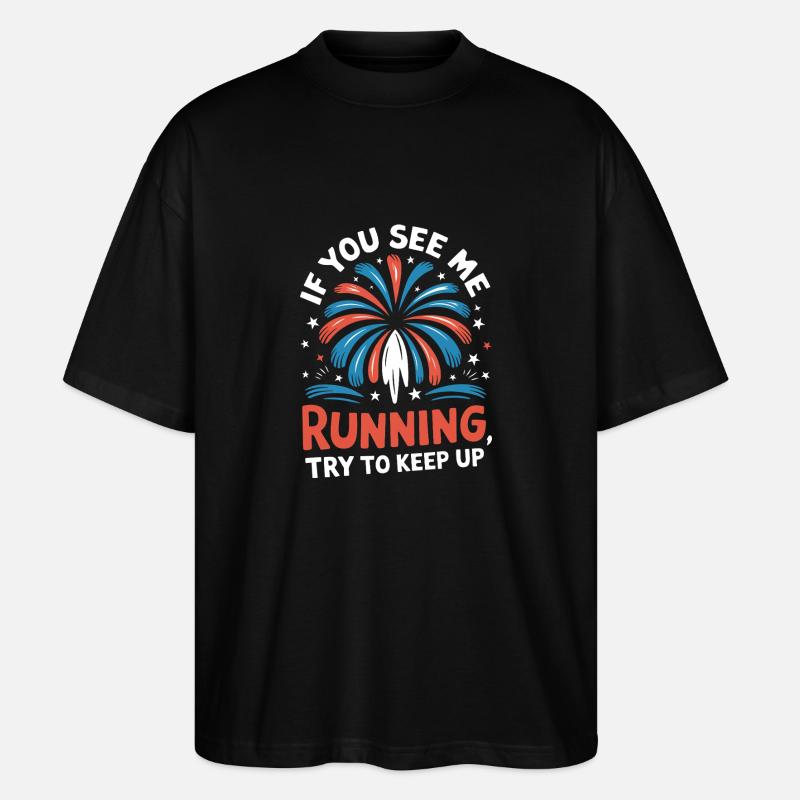 Pyrotechniker Feuerwerk Pyrotechnik - Stanley/Stella Oversized Unisex Bio T-Shirt Blaster 2.0 - Schwarz
