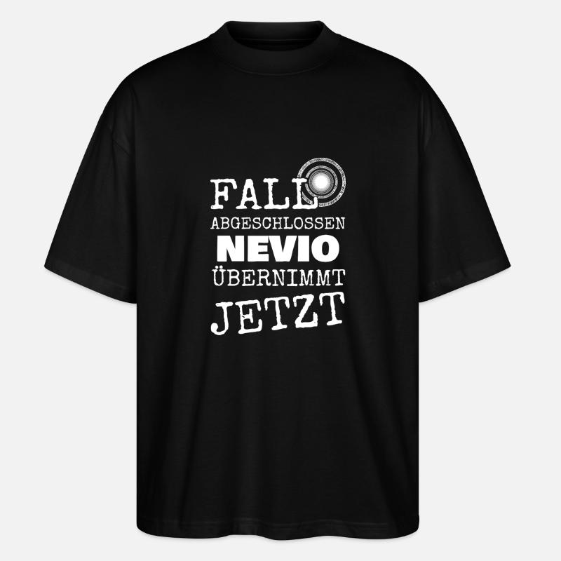 Gift for Nevio - Stanley/Stella Oversized Unisex Organic T-shirt Blaster 2.0 - black