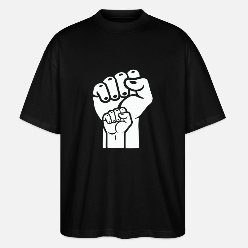 Poing 2 - T-shirt bio Blaster 2.0 coupe oversize Stanley/Stella Unisexe - noir