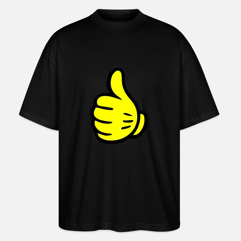 Main comme une bande dessinée - T-shirt bio Blaster 2.0 coupe oversize Stanley/Stella Unisexe - noir