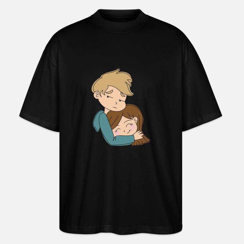 Cuddle Overload - Stanley/Stella Oversized Unisex Bio T-Shirt Blaster 2.0 - Schwarz