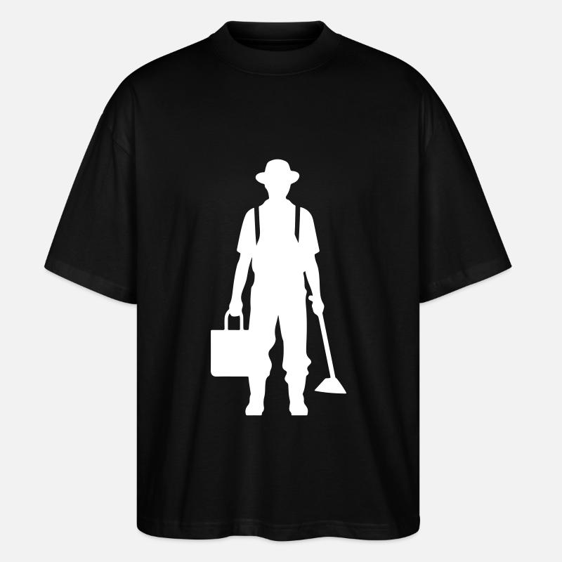 Farmer Bauer Silhouette - T-shirt bio Blaster 2.0 coupe oversize Stanley/Stella Unisexe - noir