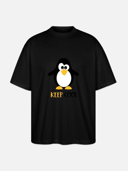 penguin - Stanley/Stella Oversized Unisex Organic T-shirt Blaster 2.0 - black