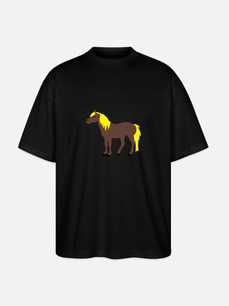 Haflinger - Stanley/Stella Oversized Unisex Bio T-Shirt Blaster 2.0 - Schwarz