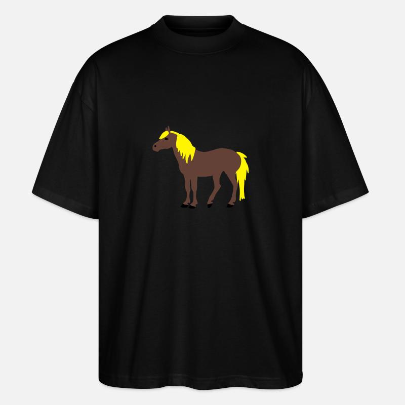 Haflinger - Stanley/Stella Oversized Unisex Bio T-Shirt Blaster 2.0 - Schwarz