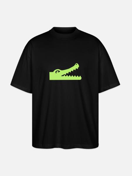 Crocodile - T-shirt bio Blaster 2.0 coupe oversize Stanley/Stella Unisexe - noir