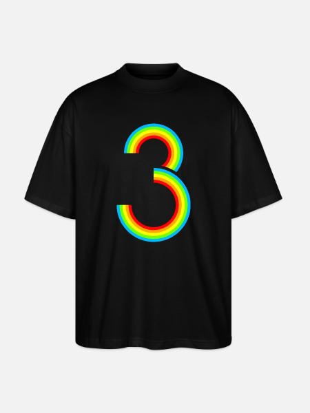 Schon 3 Jahre! - Stanley/Stella Oversized Unisex Bio T-Shirt Blaster 2.0 - Schwarz