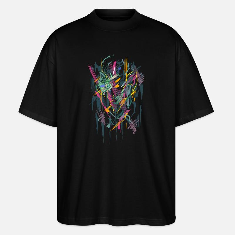 Kunst - Stanley/Stella Oversized Unisex Bio T-Shirt Blaster 2.0 - Schwarz