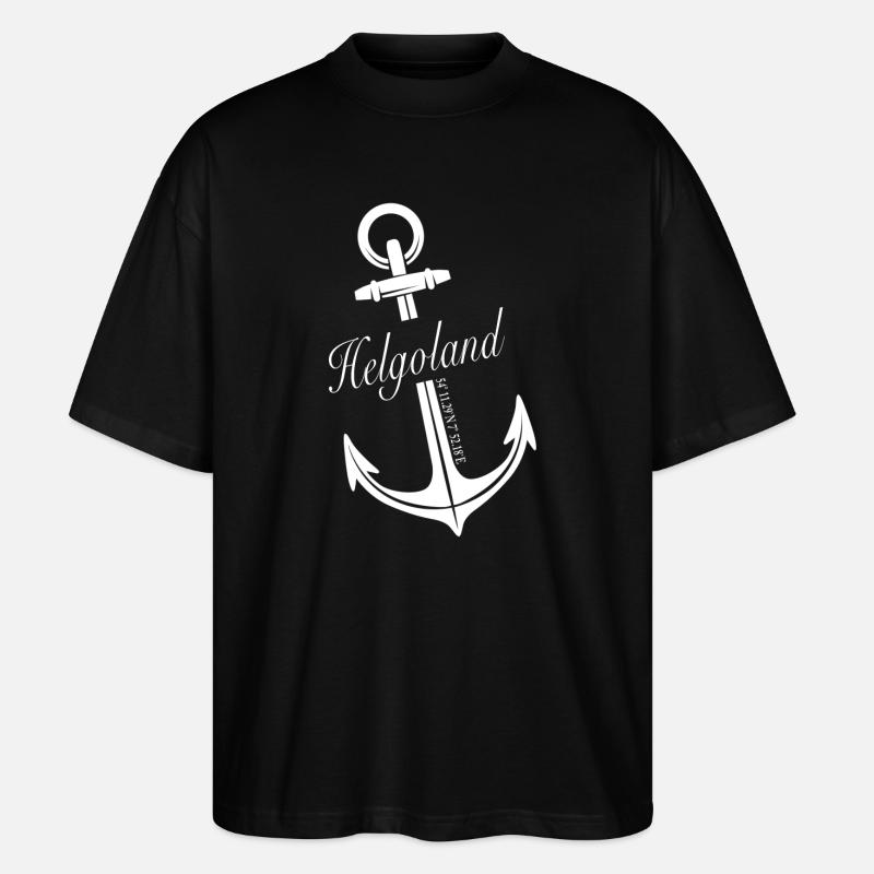 Helgoland - Stanley/Stella Oversized Unisex Bio T-Shirt Blaster 2.0 - Schwarz