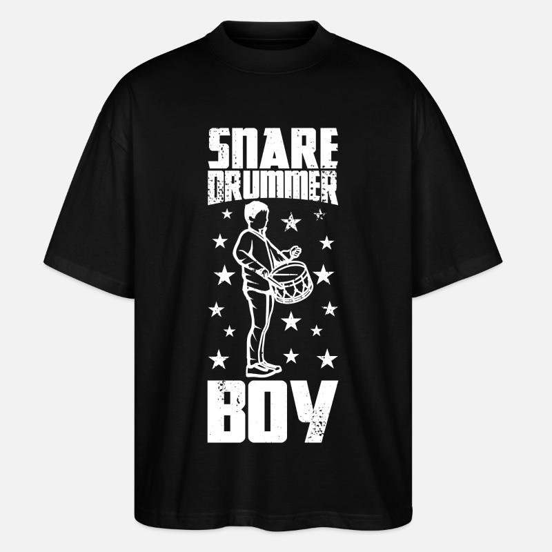 Trommler Junge - Stanley/Stella Oversized Unisex Bio T-Shirt Blaster 2.0 - Schwarz