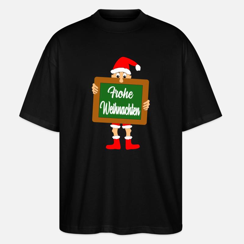 Weihnachten - Stanley/Stella Oversized Unisex Bio T-Shirt Blaster 2.0 - Schwarz