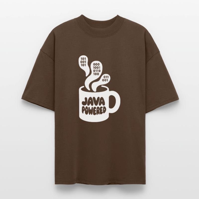 Java Powered Mug: Binary Steam Stanley/Stella Oversized Unisex Organic T-shirt Blaster 2.0