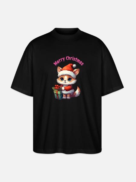 Merry Christmas - Stanley/Stella Oversized Unisex Organic T-shirt Blaster 2.0 - black