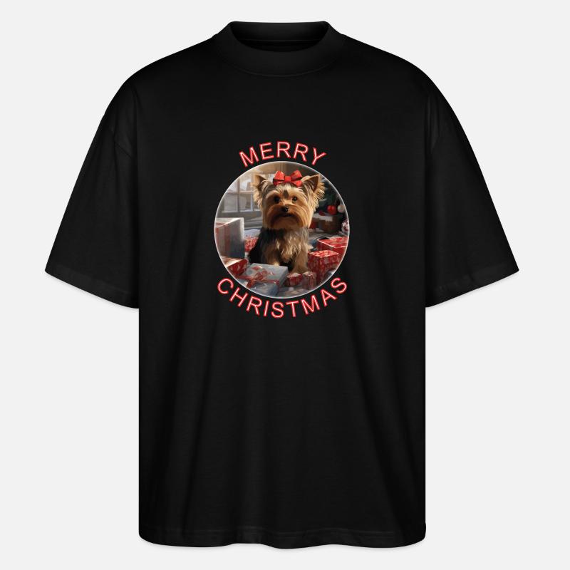 Yorkshire Terrier - Stanley/Stella Oversized Unisex Bio T-Shirt Blaster 2.0 - Schwarz