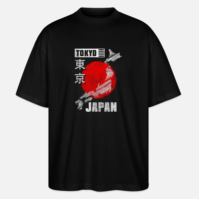 Japan Samurai Historisch - Stanley/Stella Oversized Unisex Bio T-Shirt Blaster 2.0 - Schwarz