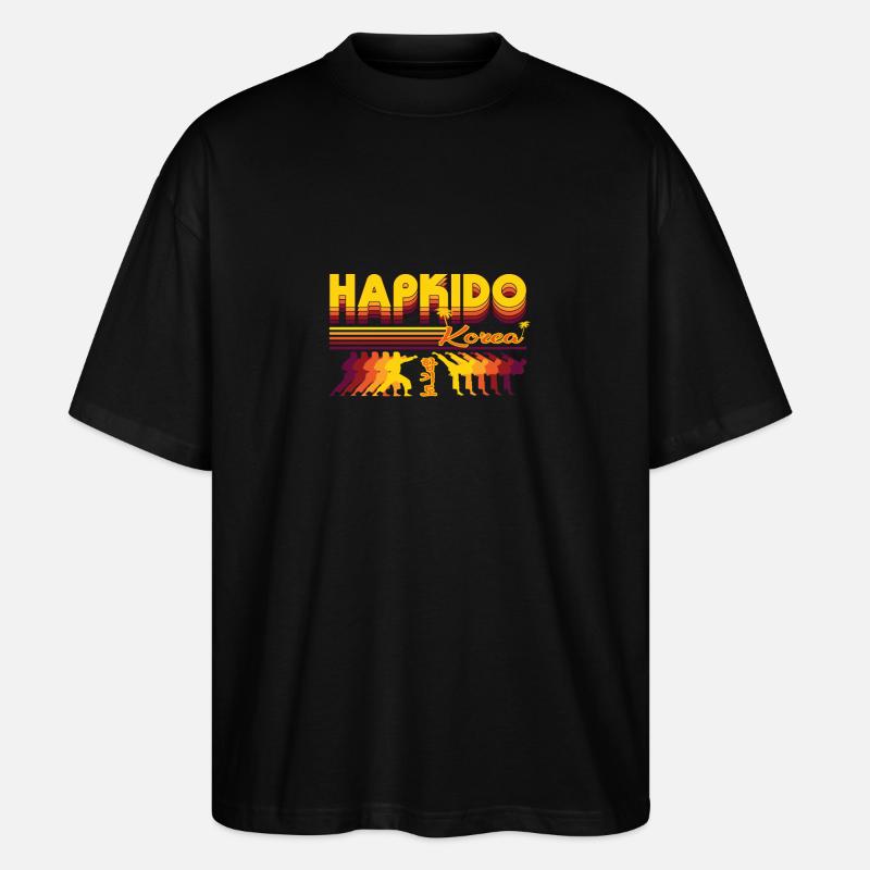 Cooles Hapkido Retro Design - Stanley/Stella Oversized Unisex Bio T-Shirt Blaster 2.0 - Schwarz