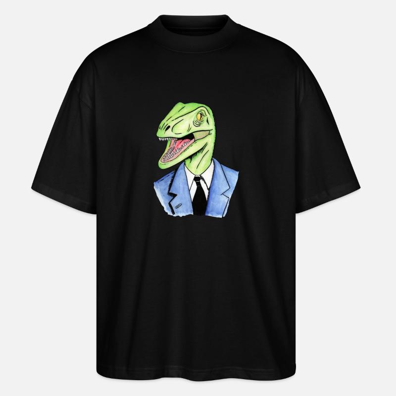 Reptiloid - Stanley/Stella Oversized Unisex Bio T-Shirt Blaster 2.0 - Schwarz