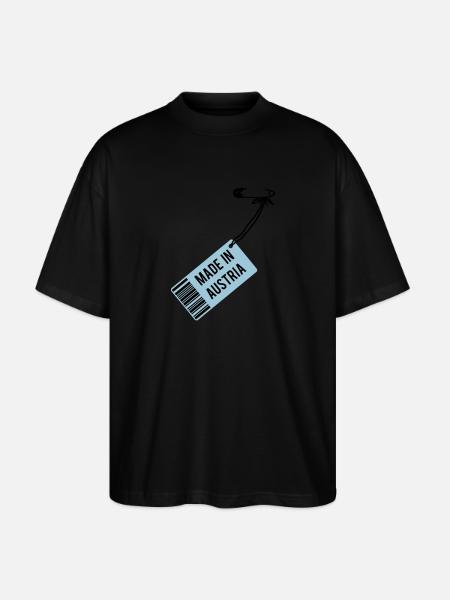 Made in Austria T-Shirt - Stanley/Stella Oversized Unisex Organic T-shirt Blaster 2.0 - black