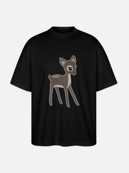 Reh - Stanley/Stella Oversized Unisex Bio T-Shirt Blaster 2.0 - Schwarz