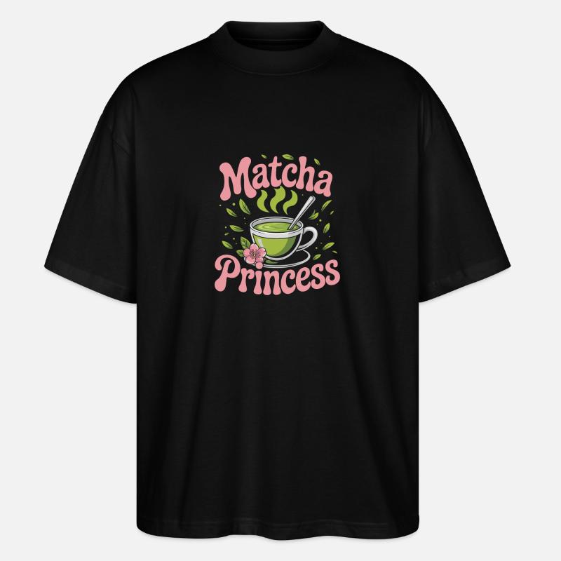 Matcha princess - Stanley/Stella Oversized Unisex Bio T-Shirt Blaster 2.0 - Schwarz