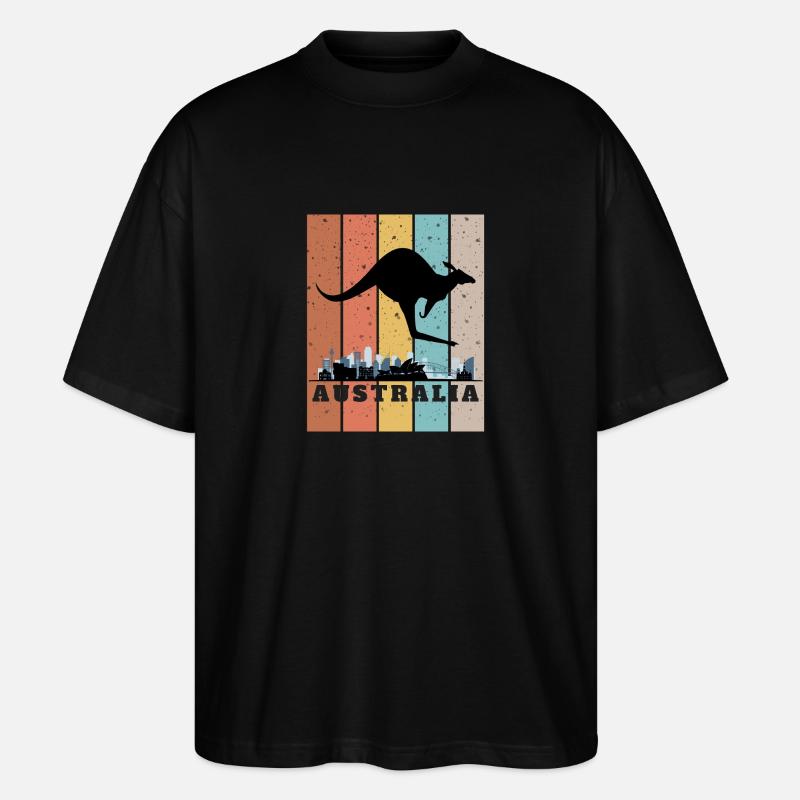 Couleur de Sidney - Stanley/Stella Oversized Unisex Bio T-Shirt Blaster 2.0 - Schwarz