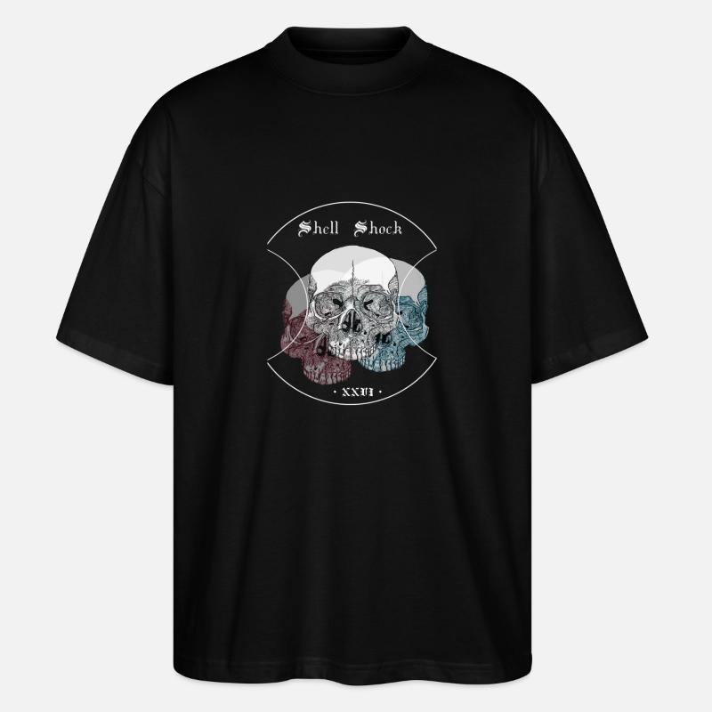 Shell Shock - T-shirt bio Blaster 2.0 coupe oversize Stanley/Stella Unisexe - noir