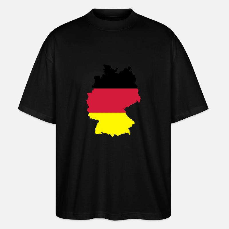 Deutschland - Stanley/Stella Oversized Unisex Bio T-Shirt Blaster 2.0 - Schwarz