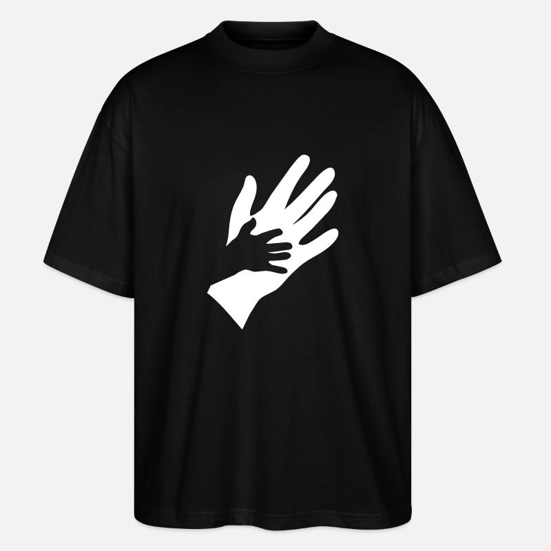 Hände - Stanley/Stella Oversized Unisex Bio T-Shirt Blaster 2.0 - Schwarz