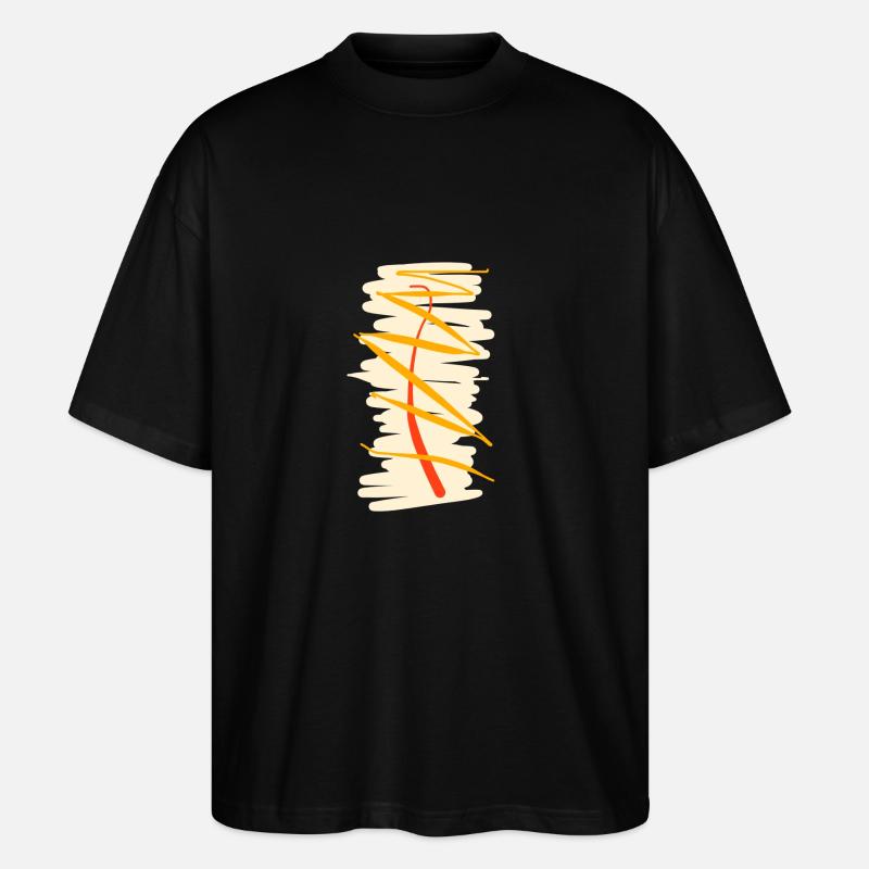 L’abstraction abstraite dans l’art abstrait - T-shirt bio Blaster 2.0 coupe oversize Stanley/Stella Unisexe - noir