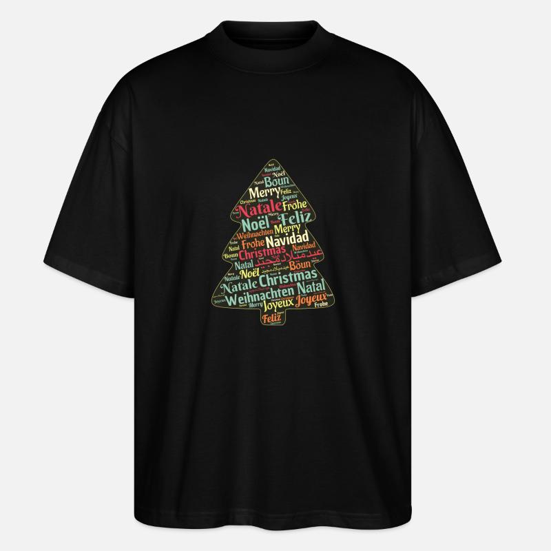 Geschenkidee Weihnachten - Stanley/Stella Oversized Unisex Bio T-Shirt Blaster 2.0 - Schwarz
