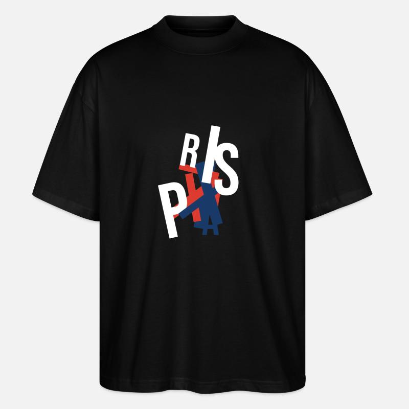 The authentic Paris souvenir - Stanley/Stella Oversized Unisex Organic T-shirt Blaster 2.0 - black