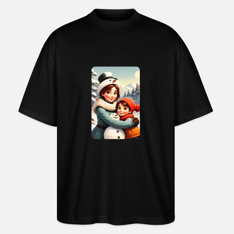 personalized design mother's gift - Stanley/Stella Oversized Unisex Organic T-shirt Blaster 2.0 - black